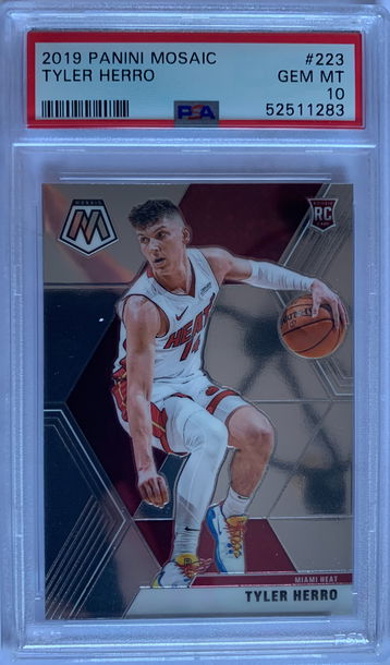 2019 Panini Mosaic Tyler Herro PSA 10