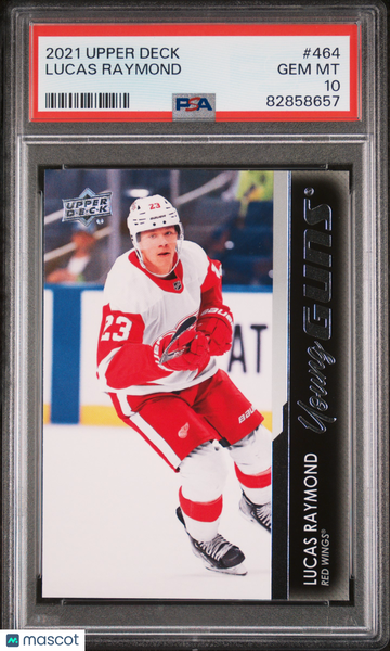 2021-2022 Upper Deck Lucas Raymond #464 PSA 10
