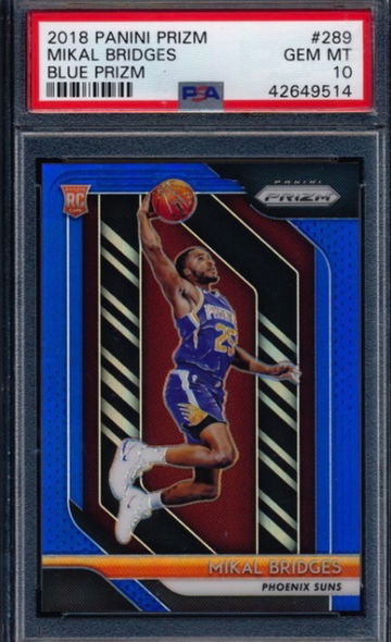 Mikal Bridges 2018 Prizm Blue /199 RC