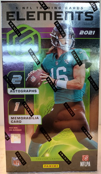 2021 Panini Elements Football Factory Sealed Hobby Box 2 Auto's & 1 Mem Per LOADED!!