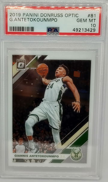 Giannis Antetokounpo 2019 Optic PSA 10