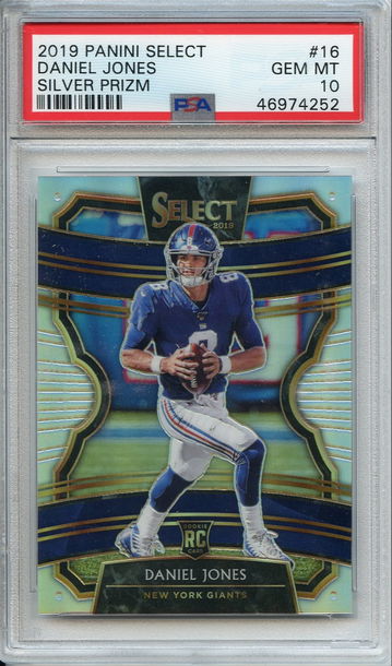 Daniel Jones Select Silver PSA 10