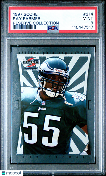 1997 Score Ray Farmer #214 Reserve Collection PSA 9