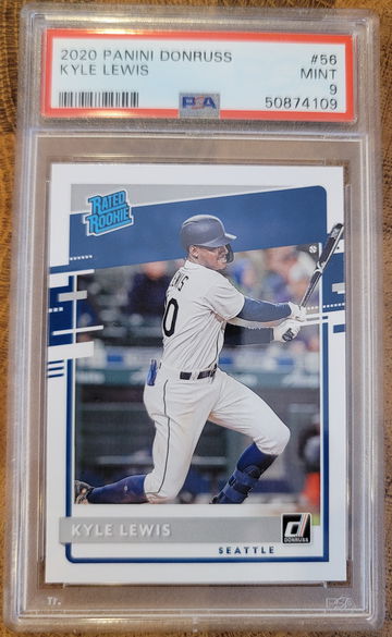 Kyle Lewis 2020 Donruss Rated Rookie PSA 9 Mint