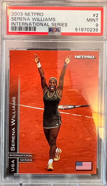 ⭐️ 2003 NETPRO SERENA WILLIAMS INTL #2 PSA 9 RC 🔥📈