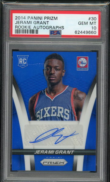 2014 Prizm Jerami Grant Rookie Autographs /499 PSA 10
