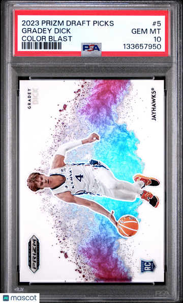 2023 Panini Prizm Draft Picks Color Blast Gradey Dick #5 PSA 10