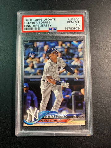 Gleyber Torres 2018 Topps Update Rookie PSA 10.