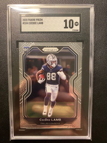 2020 Panini Prizm CeeDee Lamb RC SGC 10