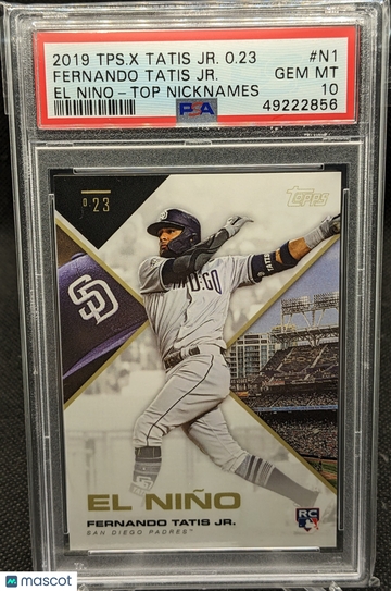 2019 Topps x Tatis Jr. 0.23 Fernando Tatis Jr. El Nino N1 RC PSA 10