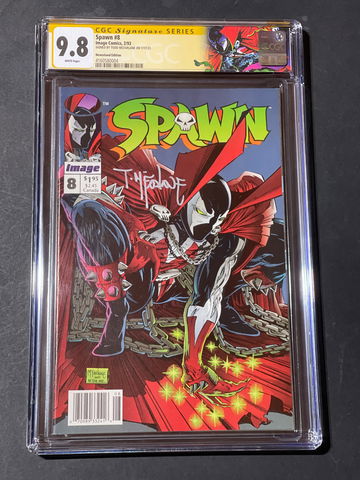 Spawn #8 Newsstand CGC SS Todd McFarlane