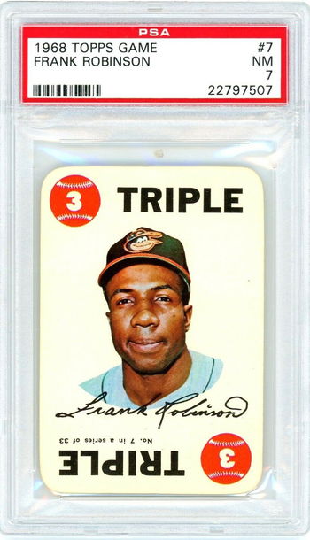 1968 Topps Game Frank Robinson #7 PSA 7 P1234