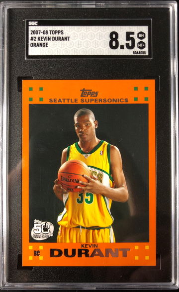 2007 Topps Kevin Durant Orange SGC 8.5