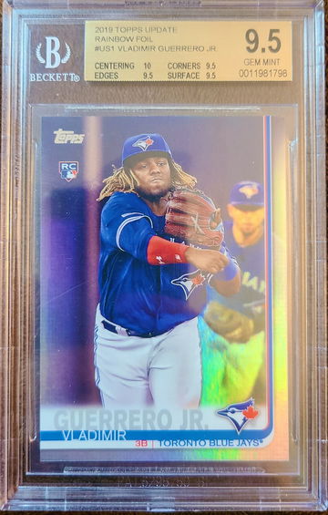 Vladimir Guerrero Jr. 2019 Topps Update Rainbow Foil #US1 BGS 9.5 TRUE GEM MINT Rookie Card RC