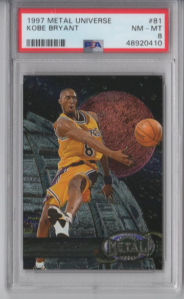 1997 Metal Universe Kobe Bryant PSA 8