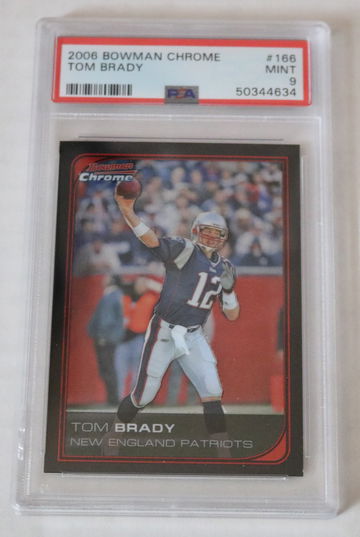 2006 Bowman Chrome Tom Brady PSA 9