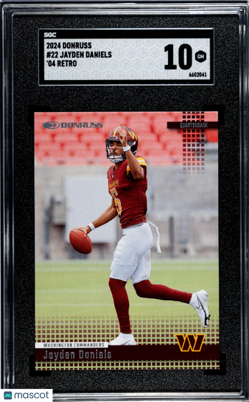 2024 Donruss Jayden Daniels #22 '04 Retro SGC 10