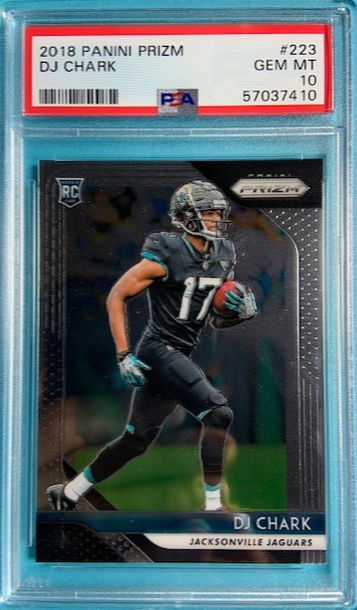 2018 Panini Prizm #223 DJ Chark Jaguars RC Rookie PSA 10 GEM MINT