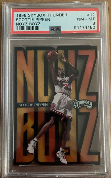 1998 Skybox Thunder Noyz Boyz Scottie Pippen PSA 8 NM-MT