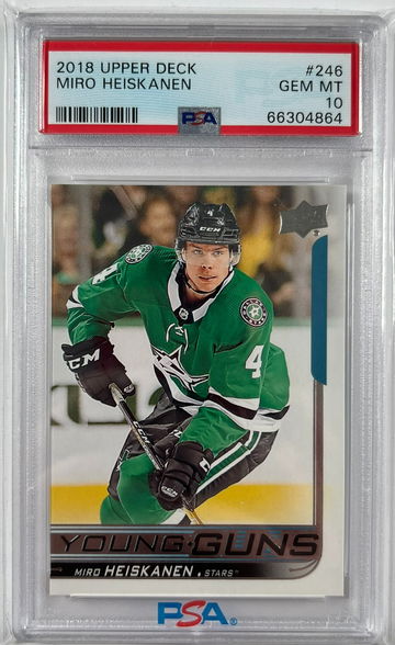 2018 Upper Deck Miro Heiskanen Young Guns RC Rookie Card PSA 10 Gem Mint