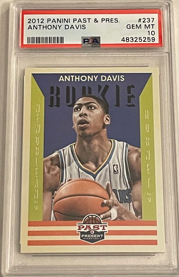 2012-13 Past & Present Anthony Davis Rookie Card PSA 10