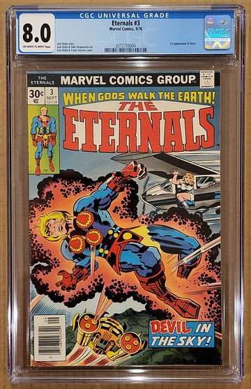 Eternals #3 CGC 8.0  1st Appearance of Sersi 1976 VF