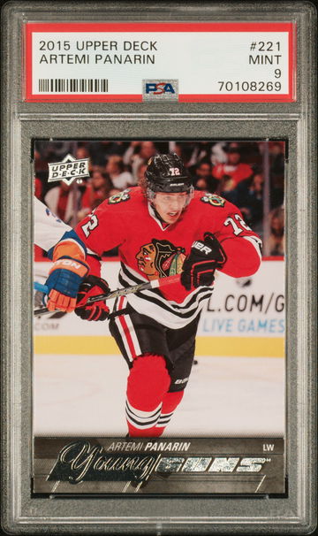 2015 Upper Deck Young Guns Artemi Panarin #221 PSA 9