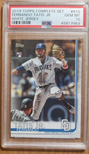 2019 TOPPS FERNANDO TATIS JR COMPLETE SET 410 PSA10