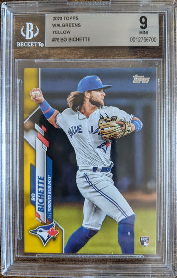 2020 Topps Bo Bichette Walgreens Yellow BGS 9