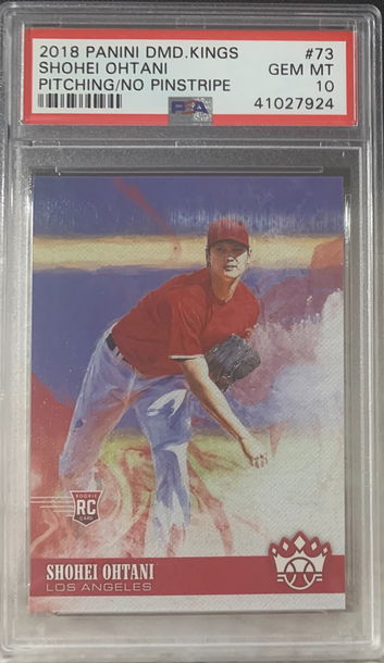 2018 Panini Diamond Kings Shohei Ohtani - pitching no pinstripes PSA 10