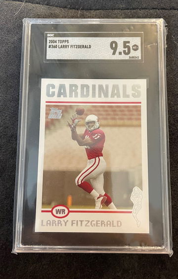 2004 Topps Larry Fitzgerald SGC 9.5