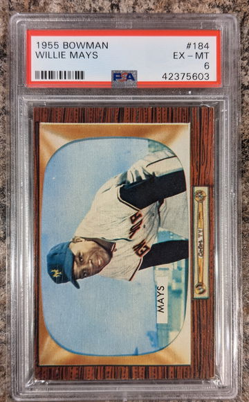1955 Bowman Willie Mays PSA 6 Centered