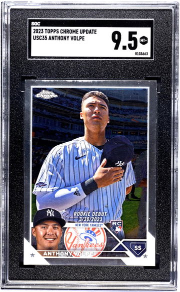 2023 Topps Chrome Update #USC35 Anthony Volpe SGC 9.5