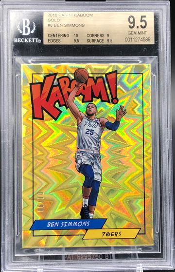 2018 Kaboom Gold Ben Simmons /10 