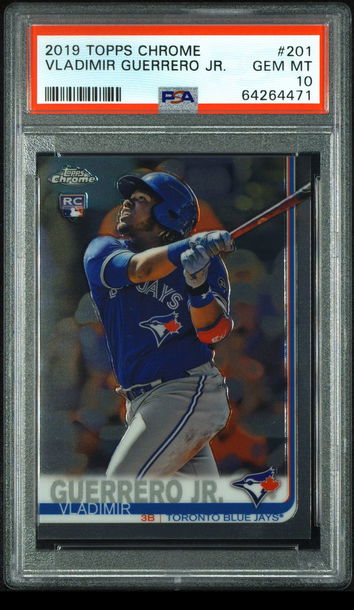 💎🧨 2019 Topps Chrome Vladimir Guerrero Jr. ROOKIE RC #201 PSA 10 GEM MINT ⚾️🔥