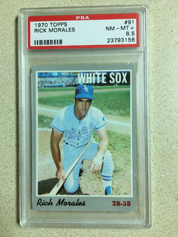 1970 Topps #91 Rick Morales PSA 8 . 5 NM-MT+ WHITE SOX 9