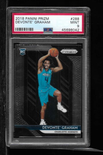 2018 PANINI PRIZM DEVONTE GRAHAM PSA 9