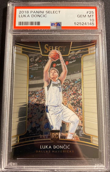 2018 Panini Select Luka Doncic PSA 10 Gem Mint