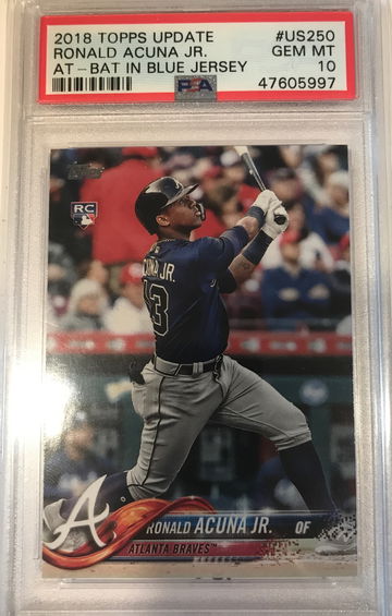 2018 Topps Update Ronald Acuna Jr. PSA 10