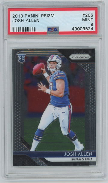2018 Panini Prizm Josh Allen #205 PSA 9