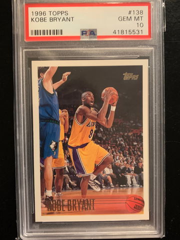 1996 Topps Kobe Bryant PSA 10 rookie 