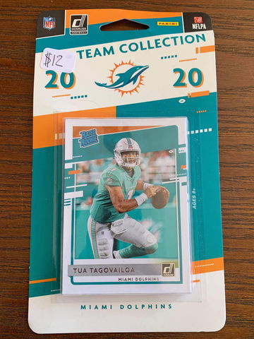 2020 Donruss Football Miami Dolphins Set