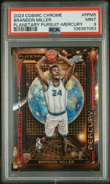 2023 Topps Chrome Planetary Pursuit Mercury Brandon Miller #PPM5 RC PSA 9