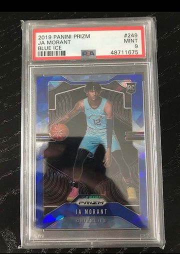 Ja morant 2019 prizm blue ice rookie /99 psa 9