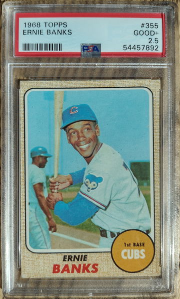 1968 Topps Ernie Banks PSA 2.5