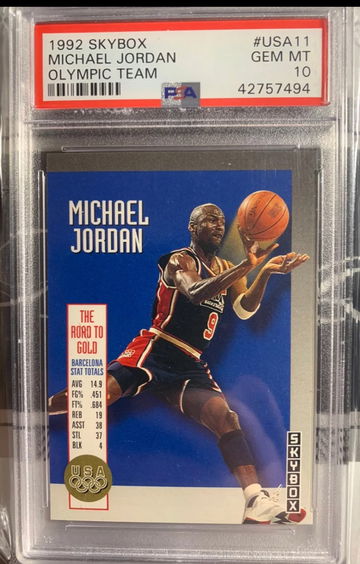 Michael Jordan 1992 Skybox Olympic Team PSA 10 #USA11