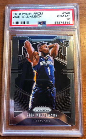 Zion Williamson 2019 Panini Prizm RC #248 PSA 10 Gem Mint Rookie