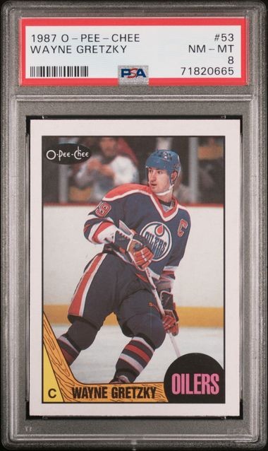 1987 OPC Wayne Gretzky PSA 8