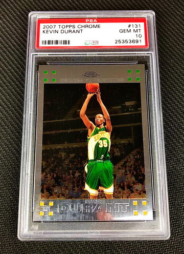 Kevin Durant Topps Chrome PSA 10