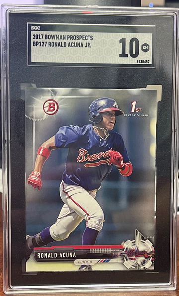 2017 Bowman 1st Prospects Ronald Acuna Jr SGC 10 Gem Mint